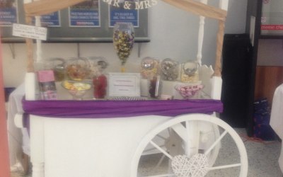 vintage candy cart