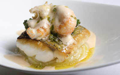 Hake fillet with Langostines 