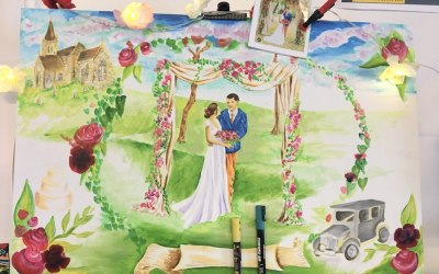 Rose Popay Live wedding and event painter 8