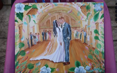 Rose Popay Live wedding and event painter 1