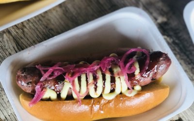 Traditional Handmade Boerewors Brioche Hot Dog 