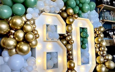 Gold, Green & White 60th