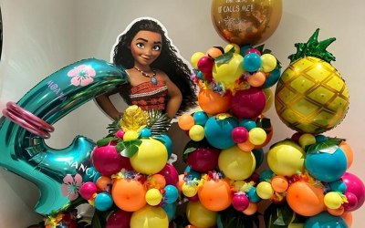 Moana Free Standing Balloon Columns 