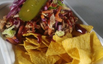 Pulled Pork over Nachos...