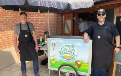 Our cute handmade Ice cream Cart