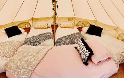 Sleepover glamping party