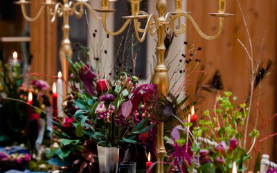 Floral tablescape