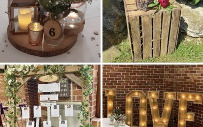 Rustic wedding decor