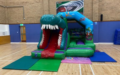 4D Dino castle slide combo