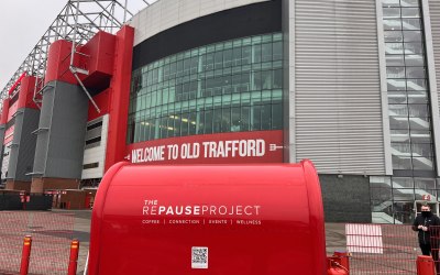 On set at Old Trafford