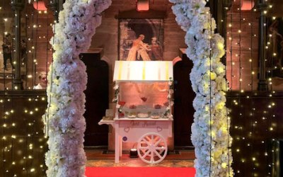 Wedding Candy Cart at Peckforton Castle 