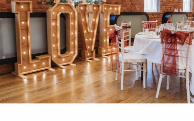 4’ light up LOVE letters