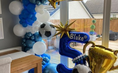 Football party balloons