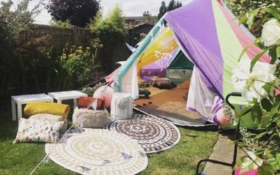 Bell tent set up 