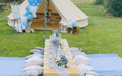 Bridal Shower Luxe Picnic & Bell Tent Lounge