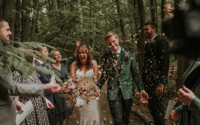 Woodland Wedding Confetti Throw Finale