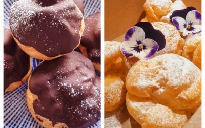 Ube Profiteroles