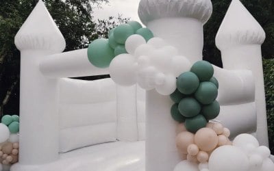 White Bouncy Castle