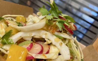 Caribbean mango & apple salad