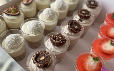 Assorted dessert cups