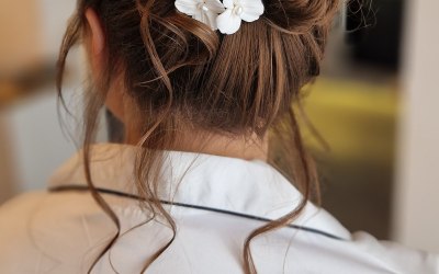 High Bridal Bun by Brides By Rose