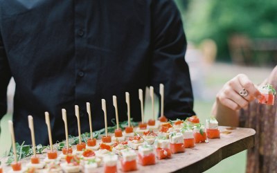 Canapes to create a relaxed start to your meal