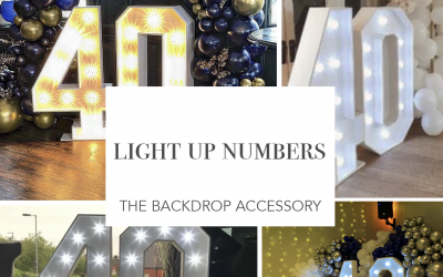 light up numbers - fairground lights