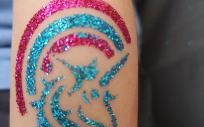 glitter tattoo