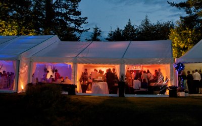 Wedding marquee lighting