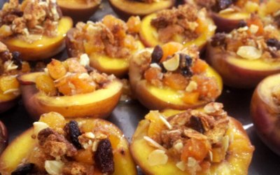 Baked necterines