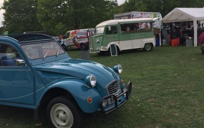 Herbert with his 2CV cousin