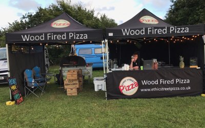 VW festivals rain two gazebo set up