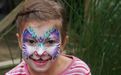 Donata's Face Painting - Purple Tiger www.donatasfacepainting.co.uk