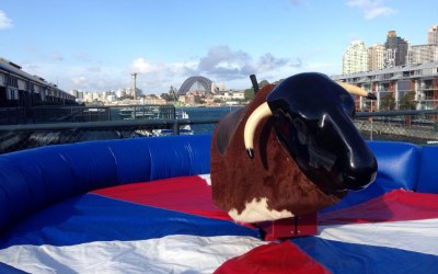 Rodeo Bull is so much fun to have at any event. All you need to do is try and mount the bull and let the operator do the rest.