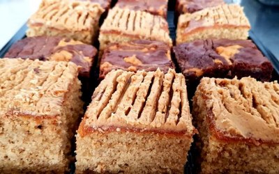 Peanut Butter Brownies & Coffee Cake