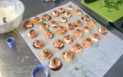 Smoked Salmon & Creme Fraiche Blinis