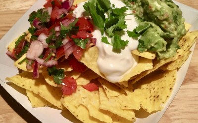 Nachos Pico De Gallo, Sour Cream, Guacamole (V)