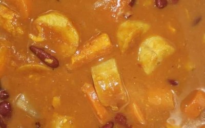 Plantain and Sweet Potato Stew 