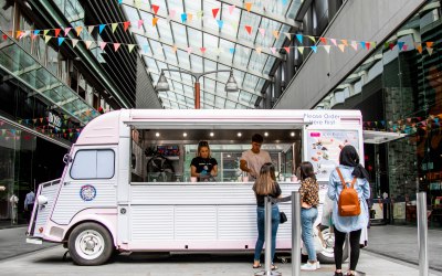 One of our many ice cream trucks which you can hire