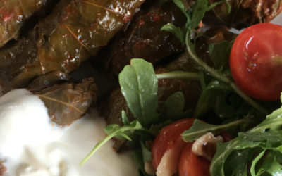 Dolmades/Stuffed vine leaves