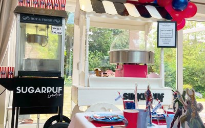 Candyfloss and Popcorn Carts for a VIP Client - Superhero theme