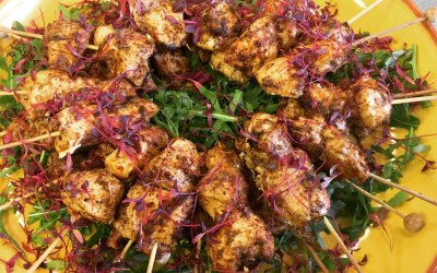 Marinated Chicken Skewers 