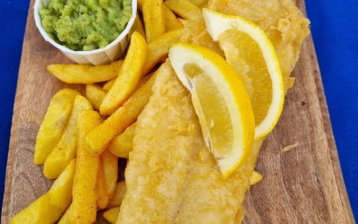 Beer Battered Cod & Chips