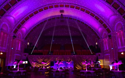 Theatre lit ready for a Black Tie event