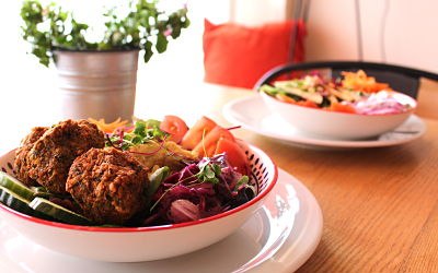 Falafel & Hummus Salad Bowls