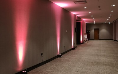 Uplighting at the Hilton