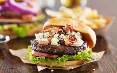 Blue cheese burger