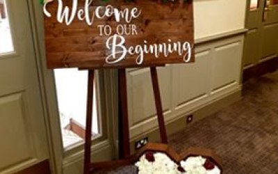 Rustic Wedding Welcome Sign