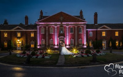 Mottram Hall at night