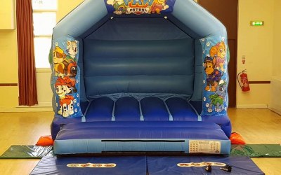 !2 x 12 Paw Patrol Bouncy Castle 